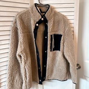 h&m sherpa jacket